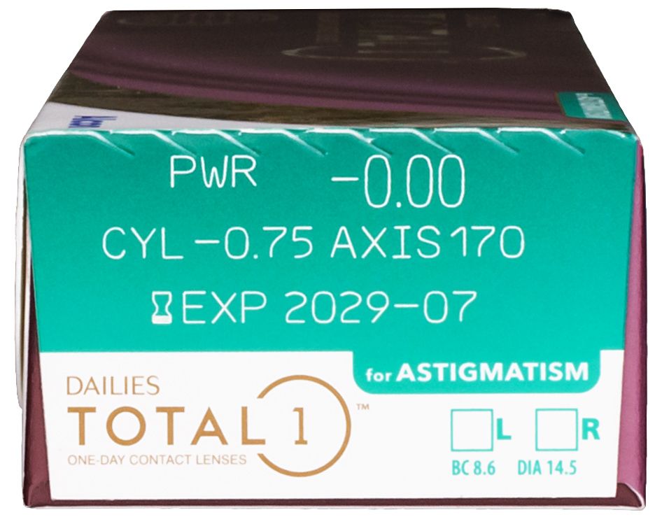 DAILIES TOTAL1 for Astigmatism - вид сбоку
